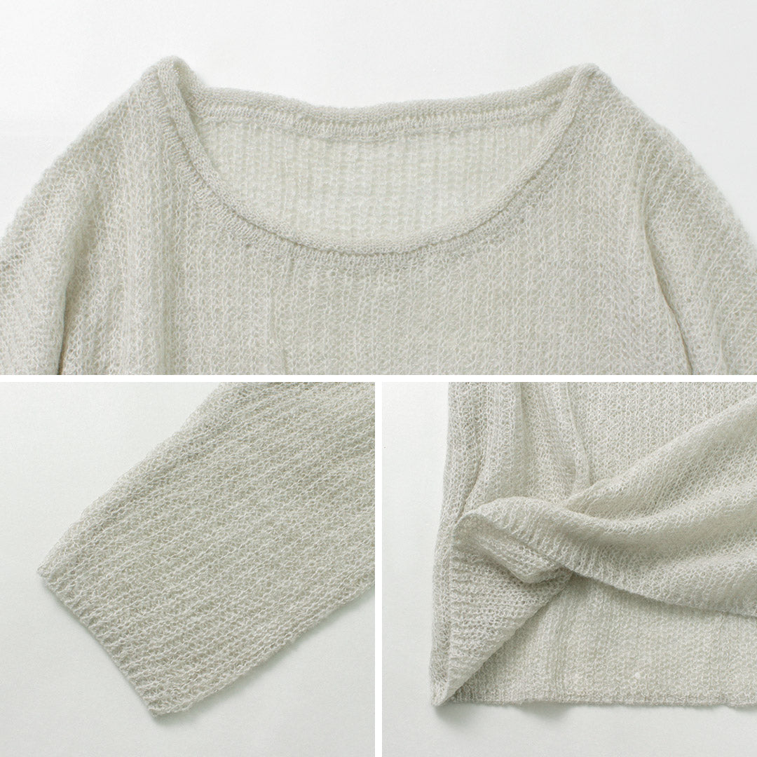 【50%OFF】CHIGNON(シニヨン) モヘア混片畦ルーズニット