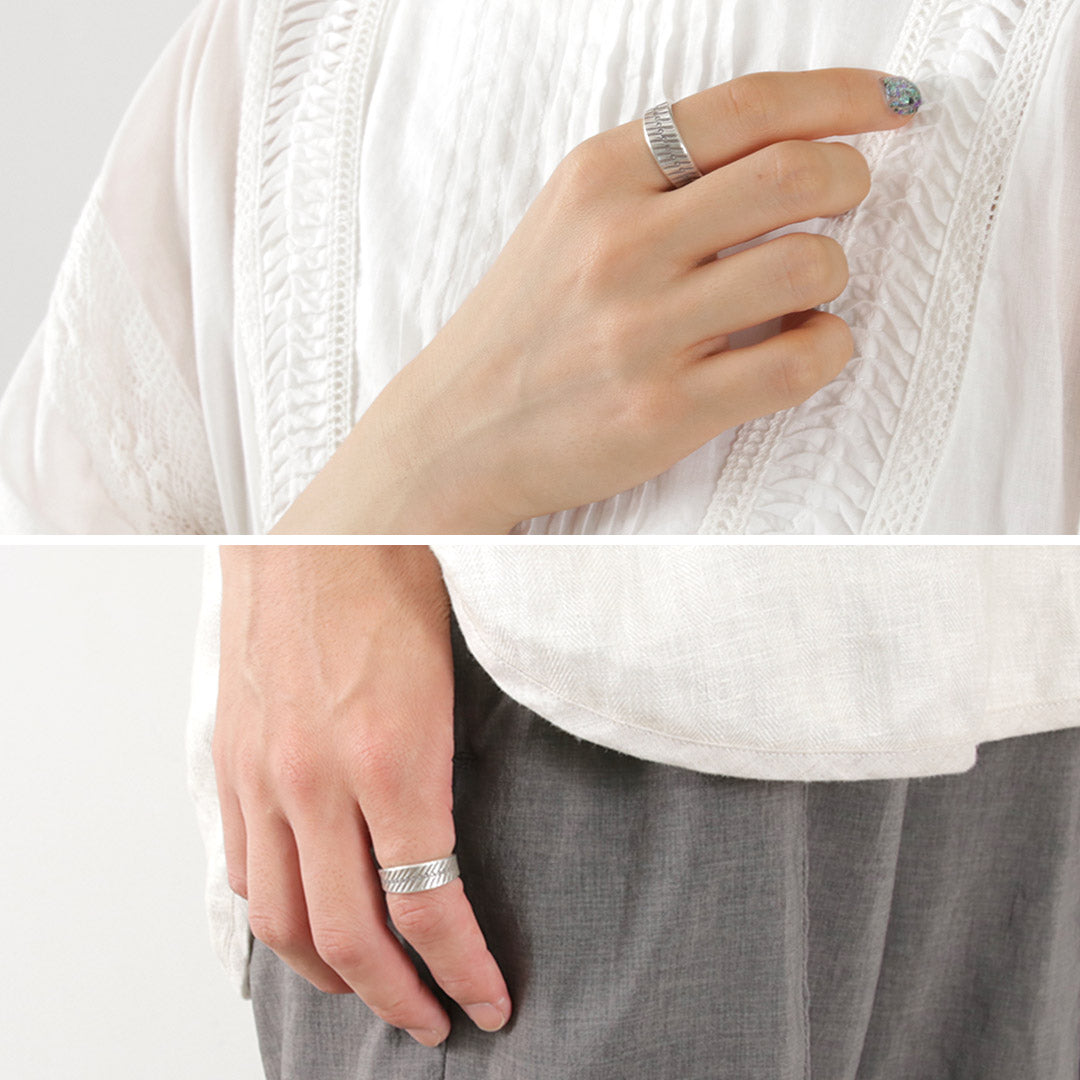 phaduA(パ・ドゥア) ワイド シルバーリング