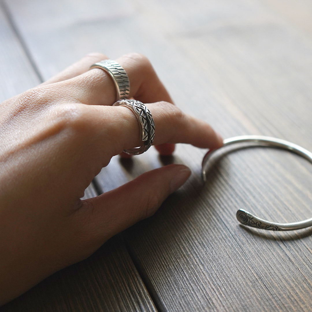 phaduA(パ・ドゥア) ワイド シルバーリング