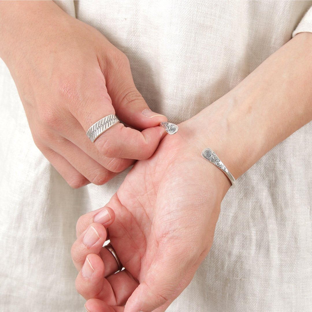 phaduA(パ・ドゥア) ワイド シルバーリング