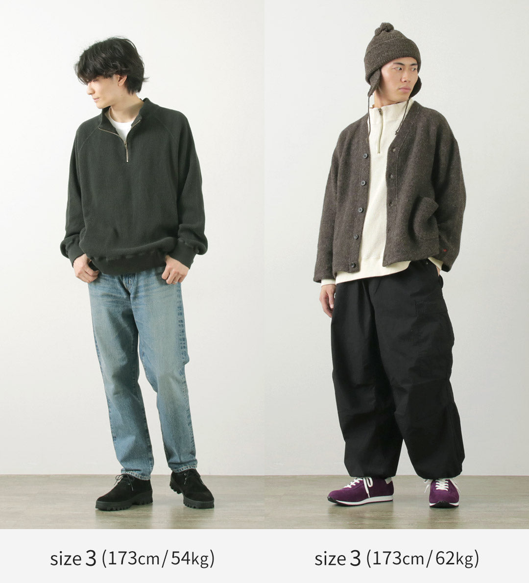 【30%OFF】FNOR(エフノア) オープンエンドワッフル ハーフジッププルオーバー