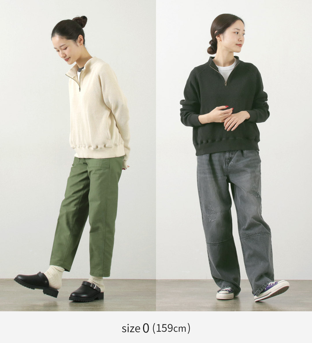 【30%OFF】FNOR(エフノア) オープンエンドワッフル ハーフジッププルオーバー