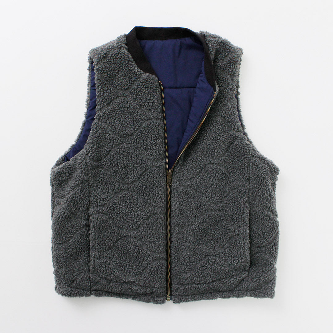 【30%OFF】FNOR(エフノア) キルトシープボア MIL ベスト