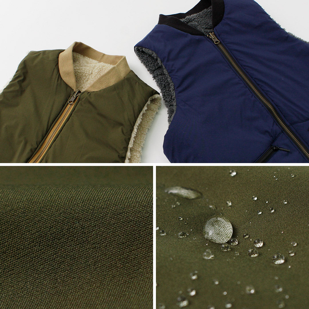 【30%OFF】FNOR(エフノア) キルトシープボア MIL ベスト