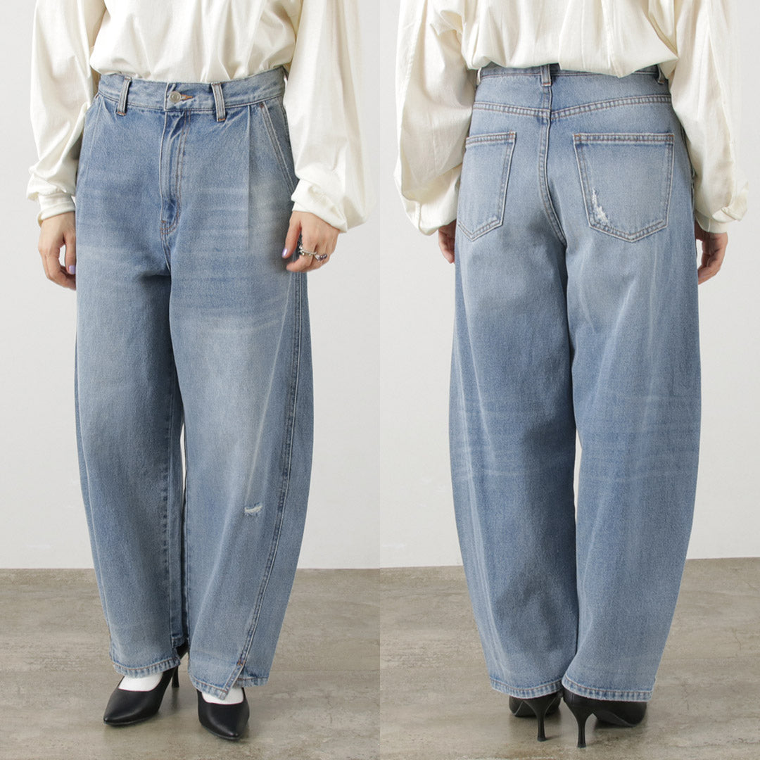 YENN(イェン) カーブ シーム デニムパンツ