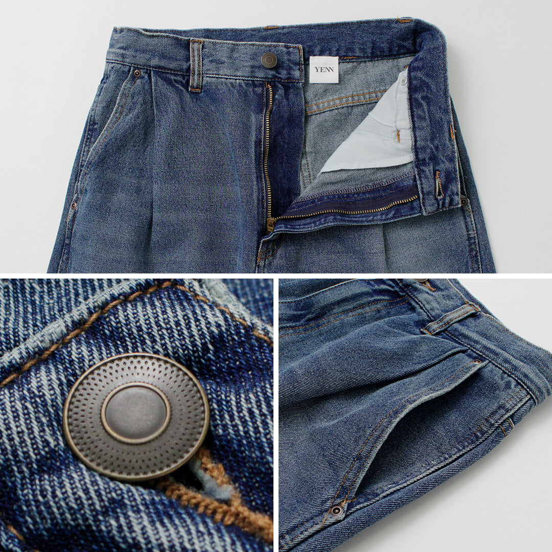YENN(イェン) カーブ シーム デニムパンツ