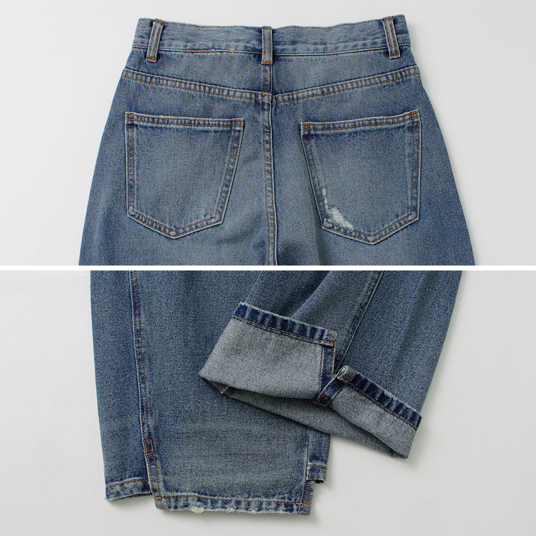 YENN(イェン) カーブ シーム デニムパンツ