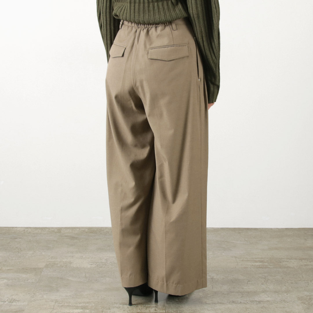 【20%OFF】YENN(イェン) ウール ブレンド 2タック PT