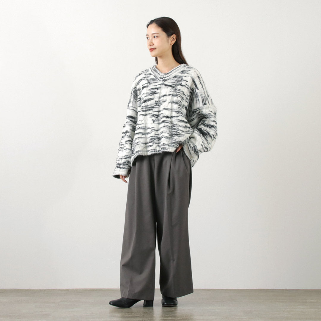 【20%OFF】YENN(イェン) ウール ブレンド 2タック PT