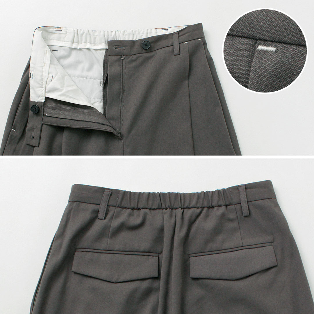 【20%OFF】YENN(イェン) ウール ブレンド 2タック PT