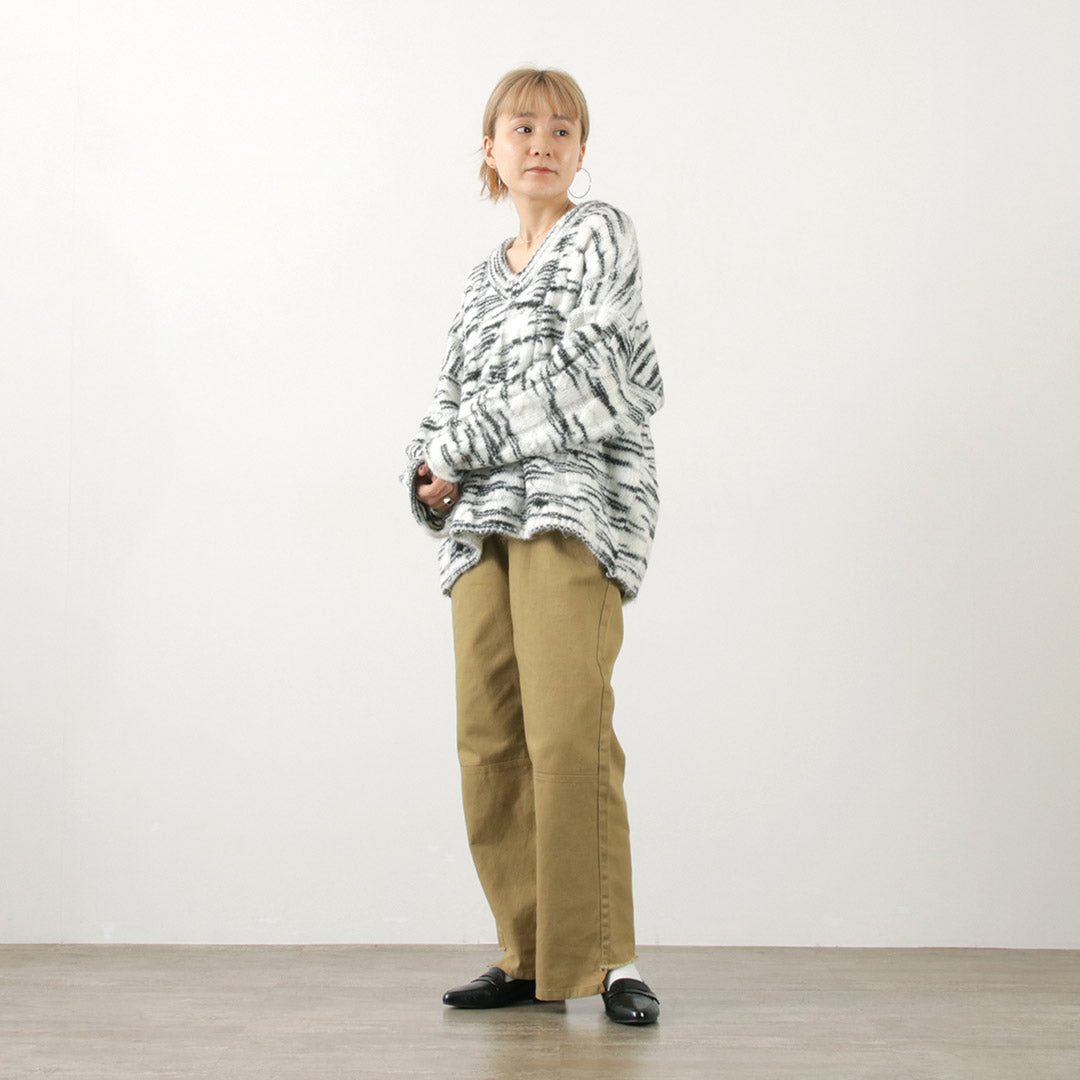 【20%OFF】YENN(イェン) ケーブル パターンニットプルオーバー