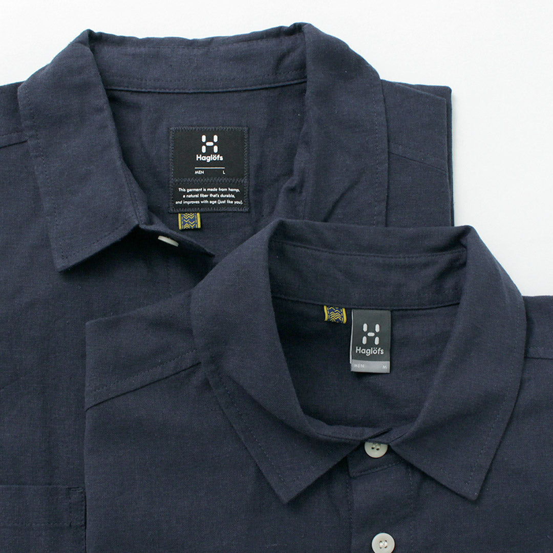 【30%OFF】HAGLOFS(ホグロフス) キュリアス ヘンプ ショートスリーブ シャツ