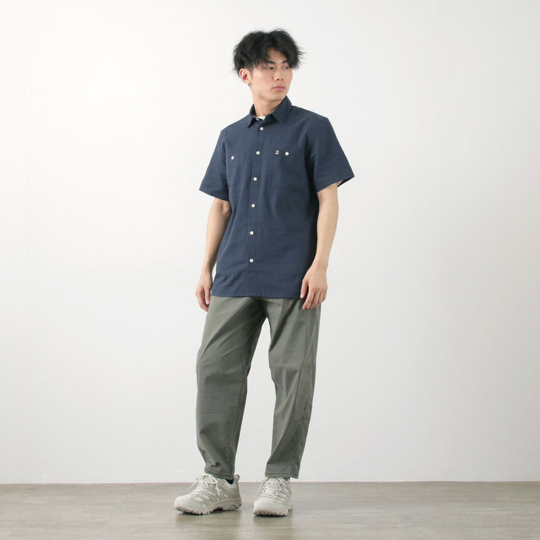 【30%OFF】HAGLOFS(ホグロフス) キュリアス ヘンプ ショートスリーブ シャツ