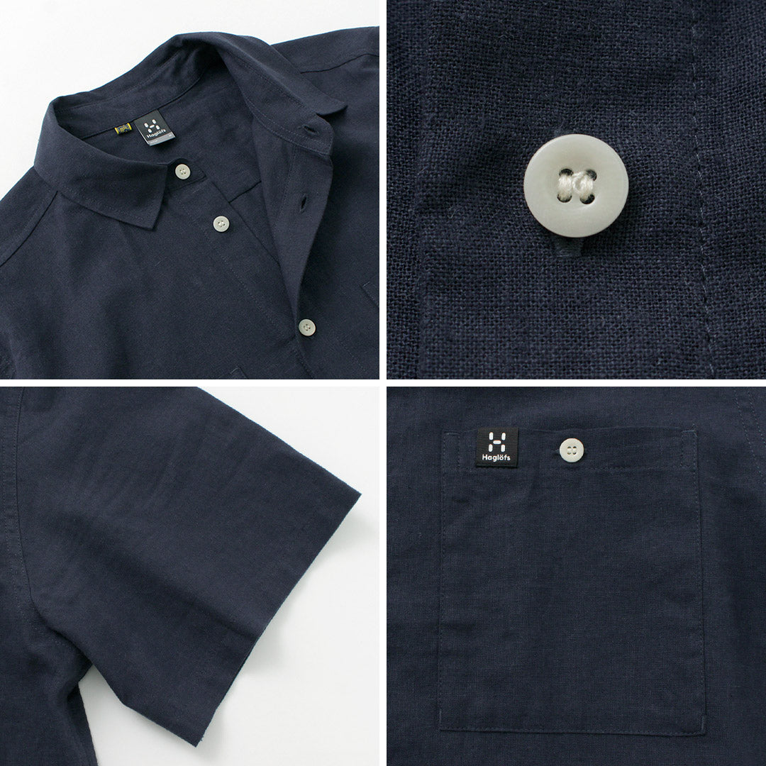 【30%OFF】HAGLOFS(ホグロフス) キュリアス ヘンプ ショートスリーブ シャツ