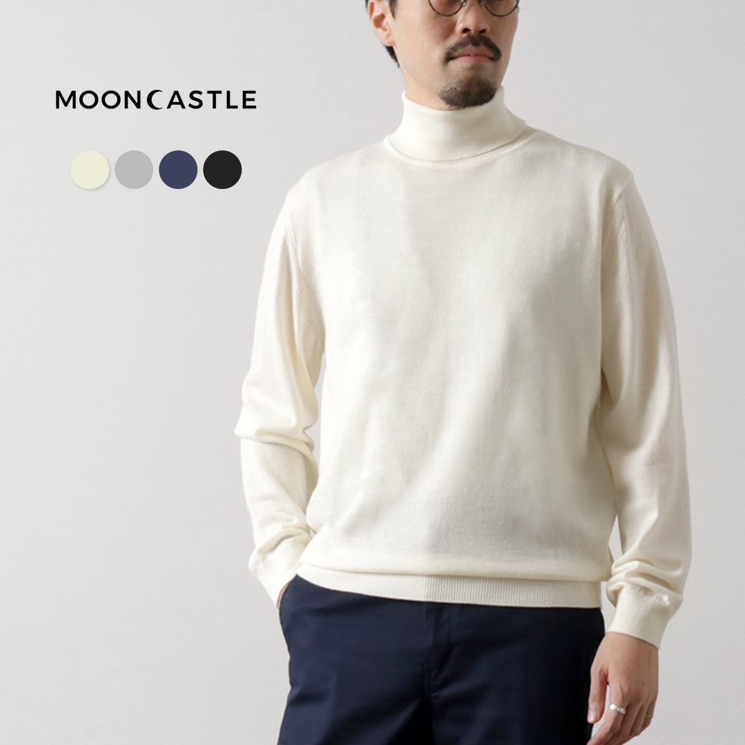 MOONCASTLE(ムーンキャッスル) エクストラファインメリノウール タートルネック