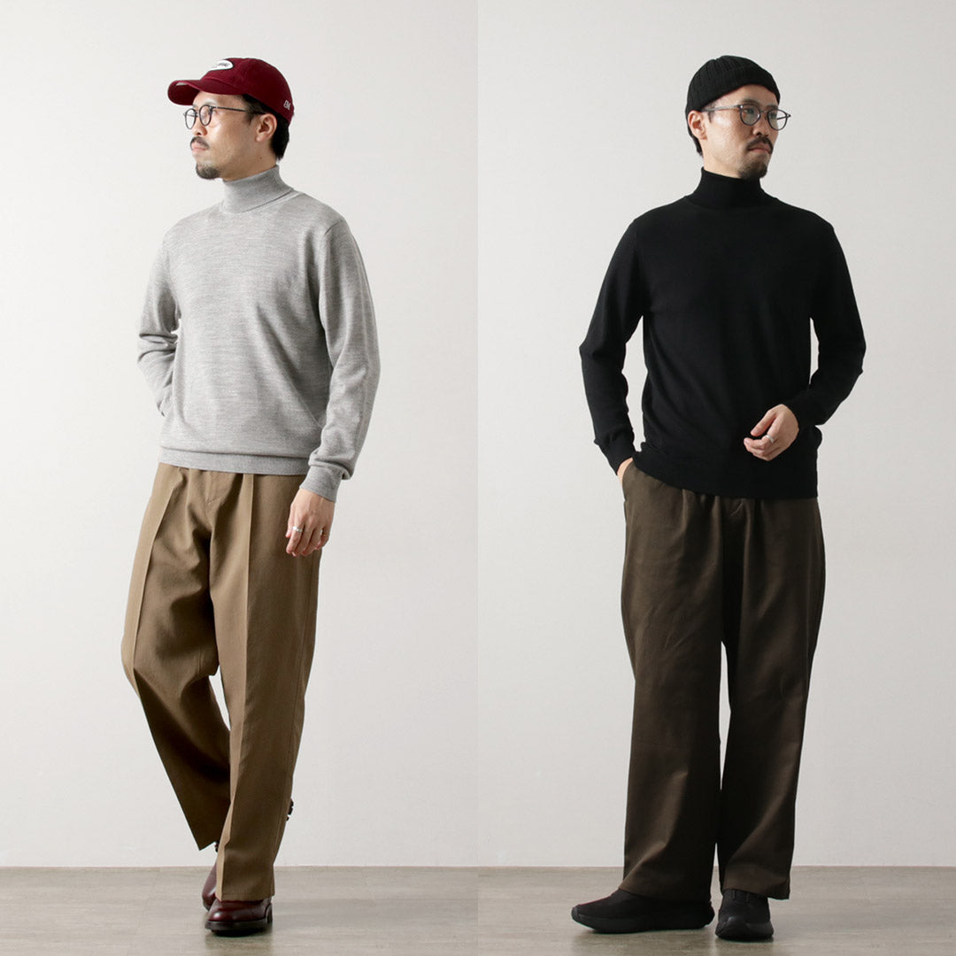 MOONCASTLE(ムーンキャッスル) エクストラファインメリノウール タートルネック