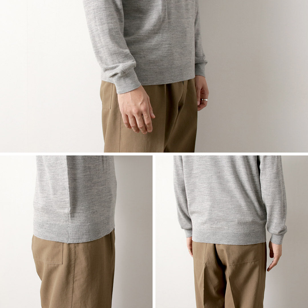 MOONCASTLE(ムーンキャッスル) エクストラファインメリノウール タートルネック