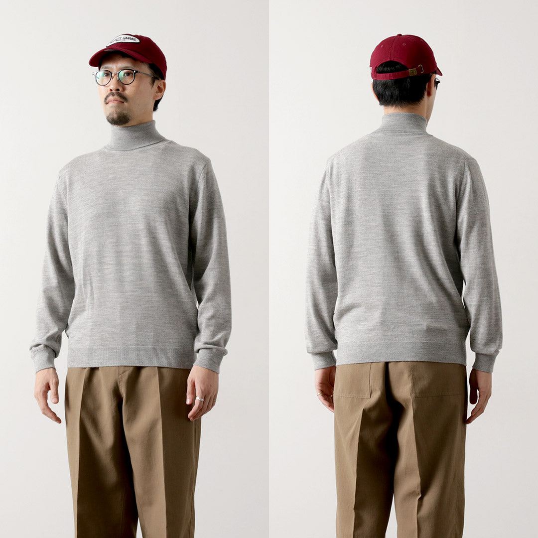 MOONCASTLE(ムーンキャッスル) エクストラファインメリノウール タートルネック