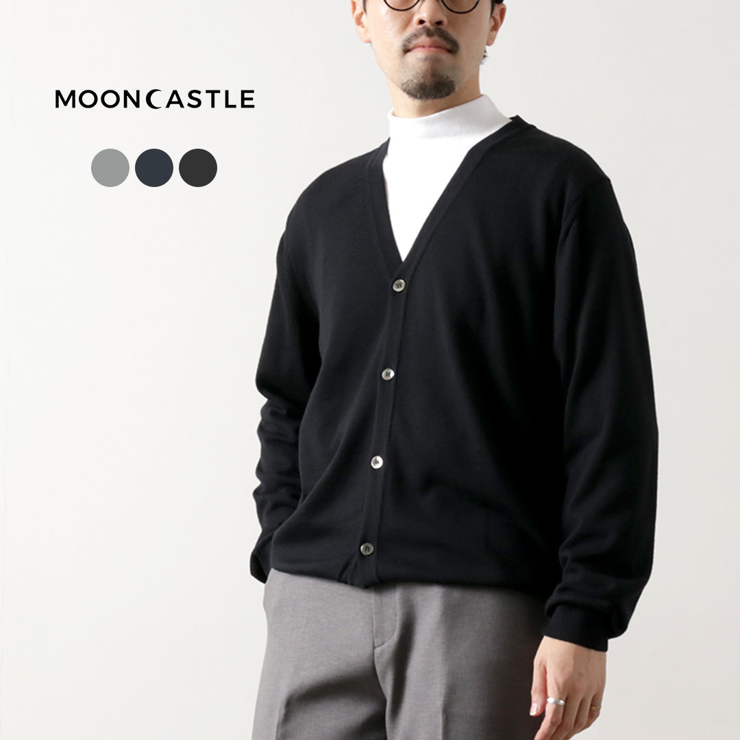 MOONCASTLE(ムーンキャッスル) エクストラファインメリノウール カーディガン