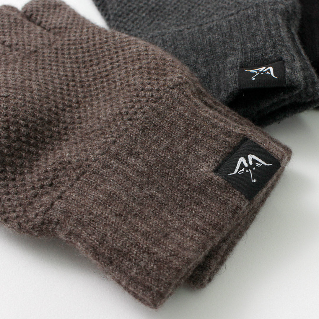 MOONCASTLE(ムーンキャッスル) 別注 シードステッチ カシミア グローブ