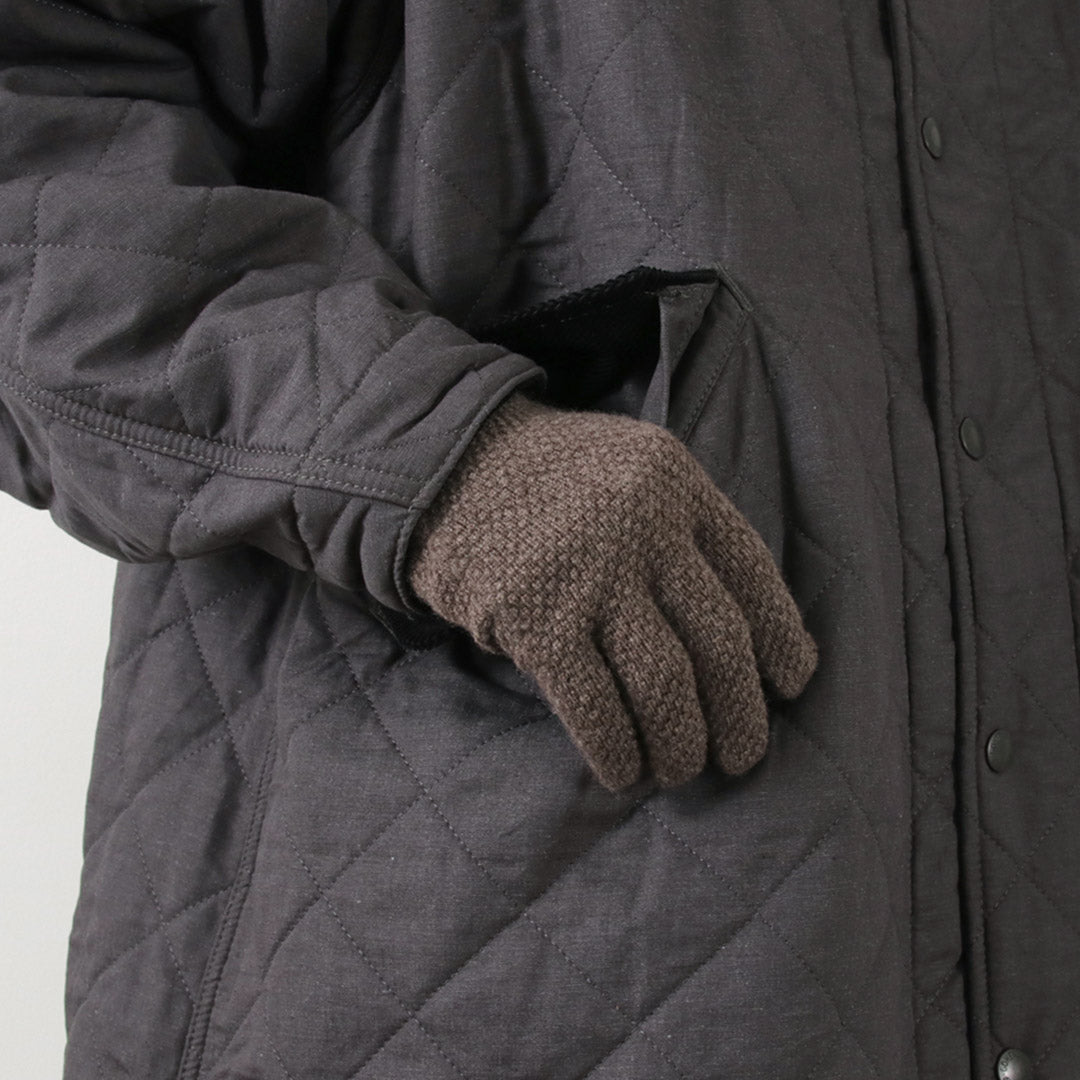 MOONCASTLE(ムーンキャッスル) 別注 シードステッチ カシミア グローブ