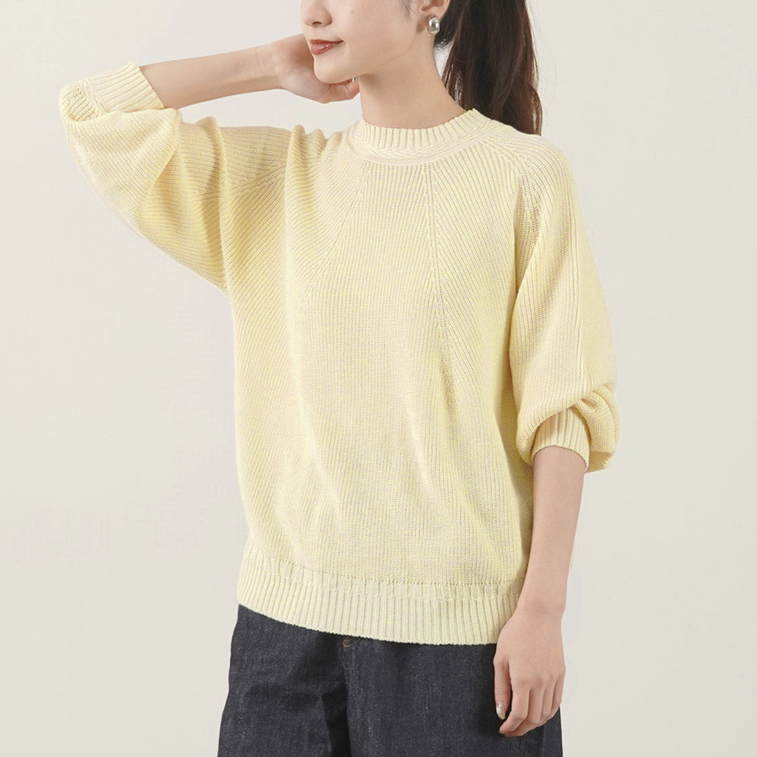 TUMUGU(ツムグ) ランダムリブニット ホールガーメント プルオーバー