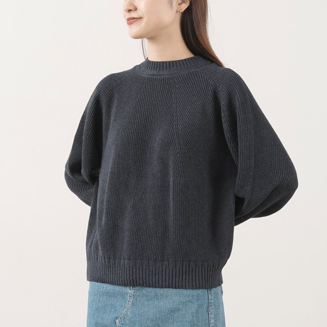 TUMUGU(ツムグ) ランダムリブニット ホールガーメント プルオーバー