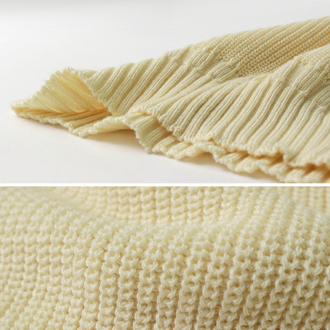 TUMUGU(ツムグ) ランダムリブニット ホールガーメント プルオーバー