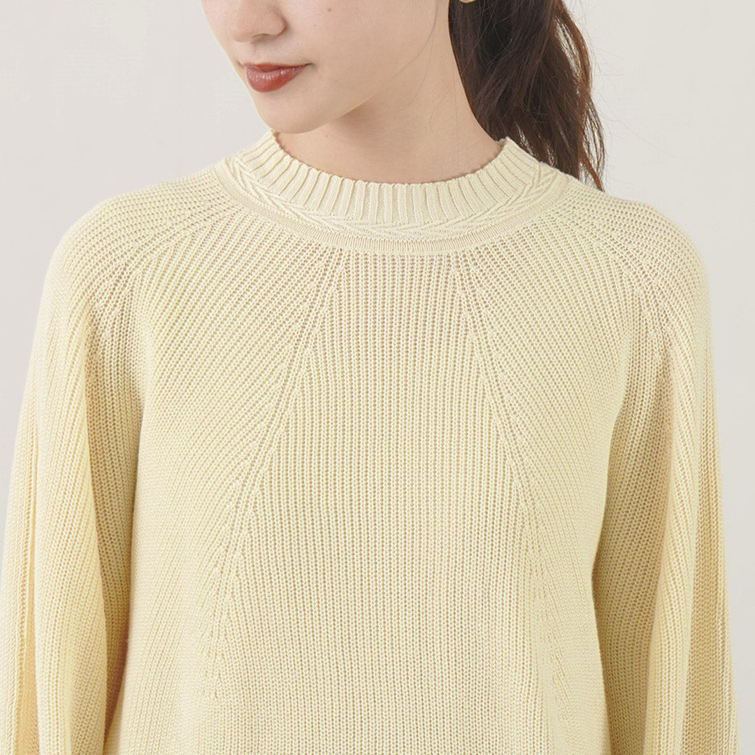 TUMUGU(ツムグ) ランダムリブニット ホールガーメント プルオーバー