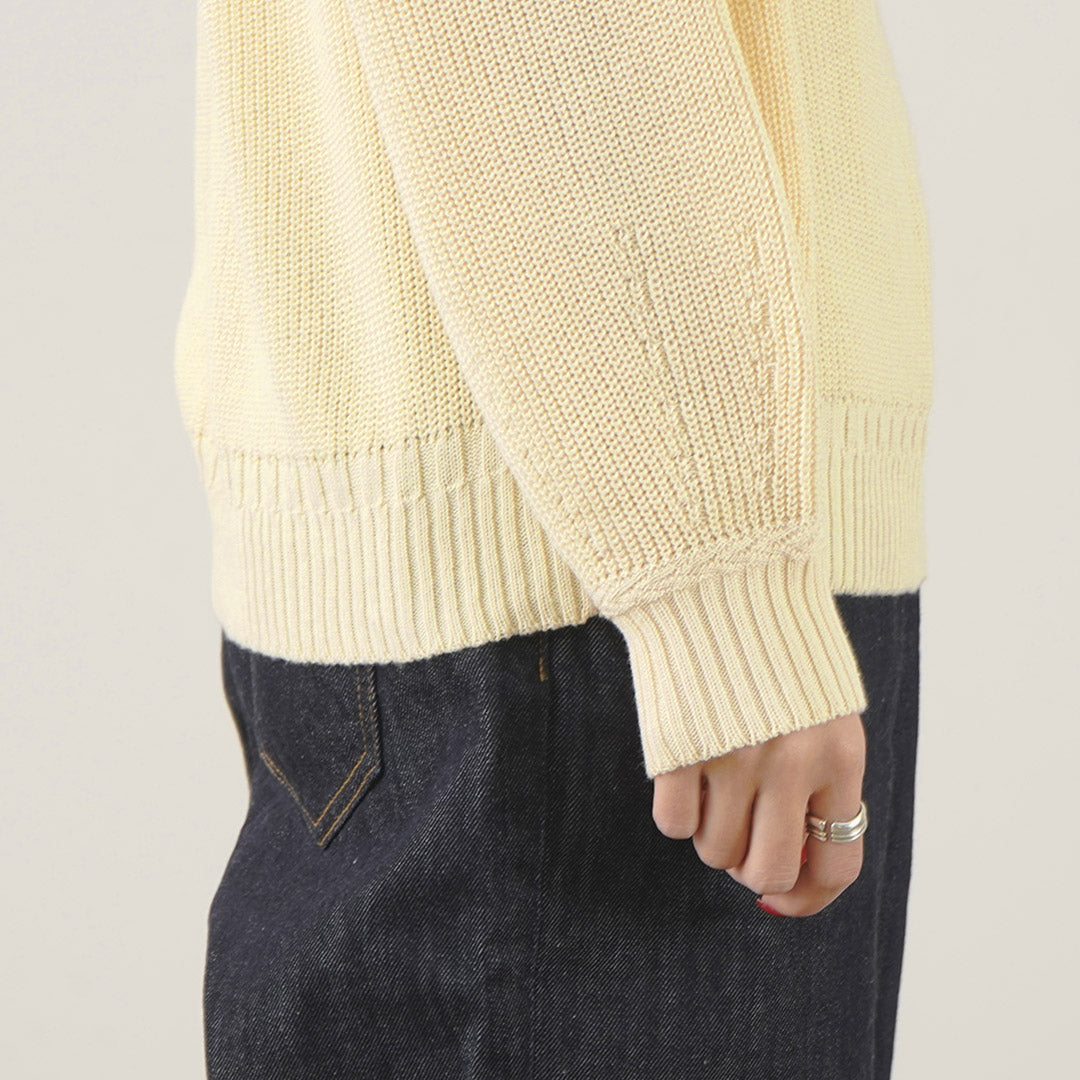 TUMUGU(ツムグ) ランダムリブニット ホールガーメント プルオーバー