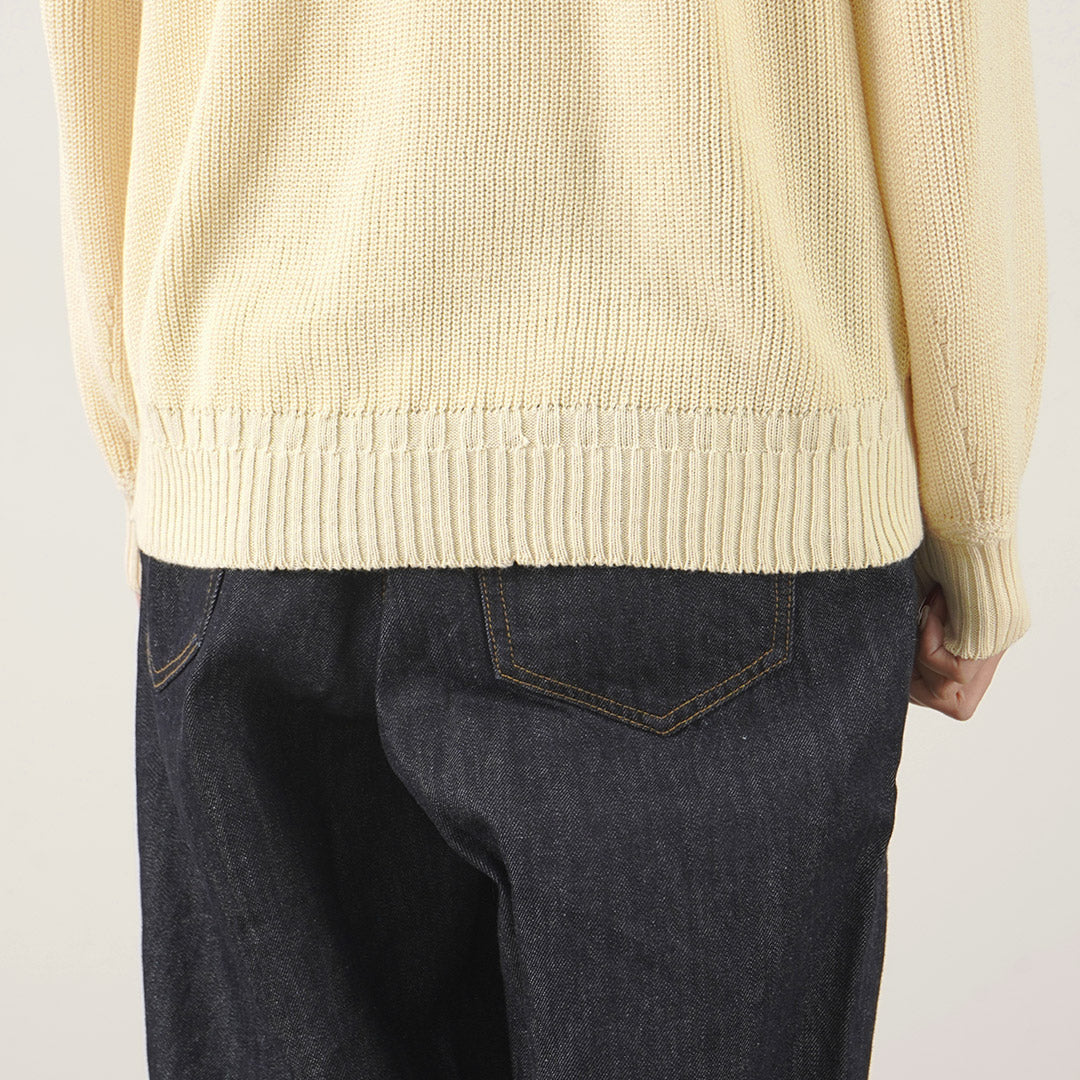 TUMUGU(ツムグ) ランダムリブニット ホールガーメント プルオーバー