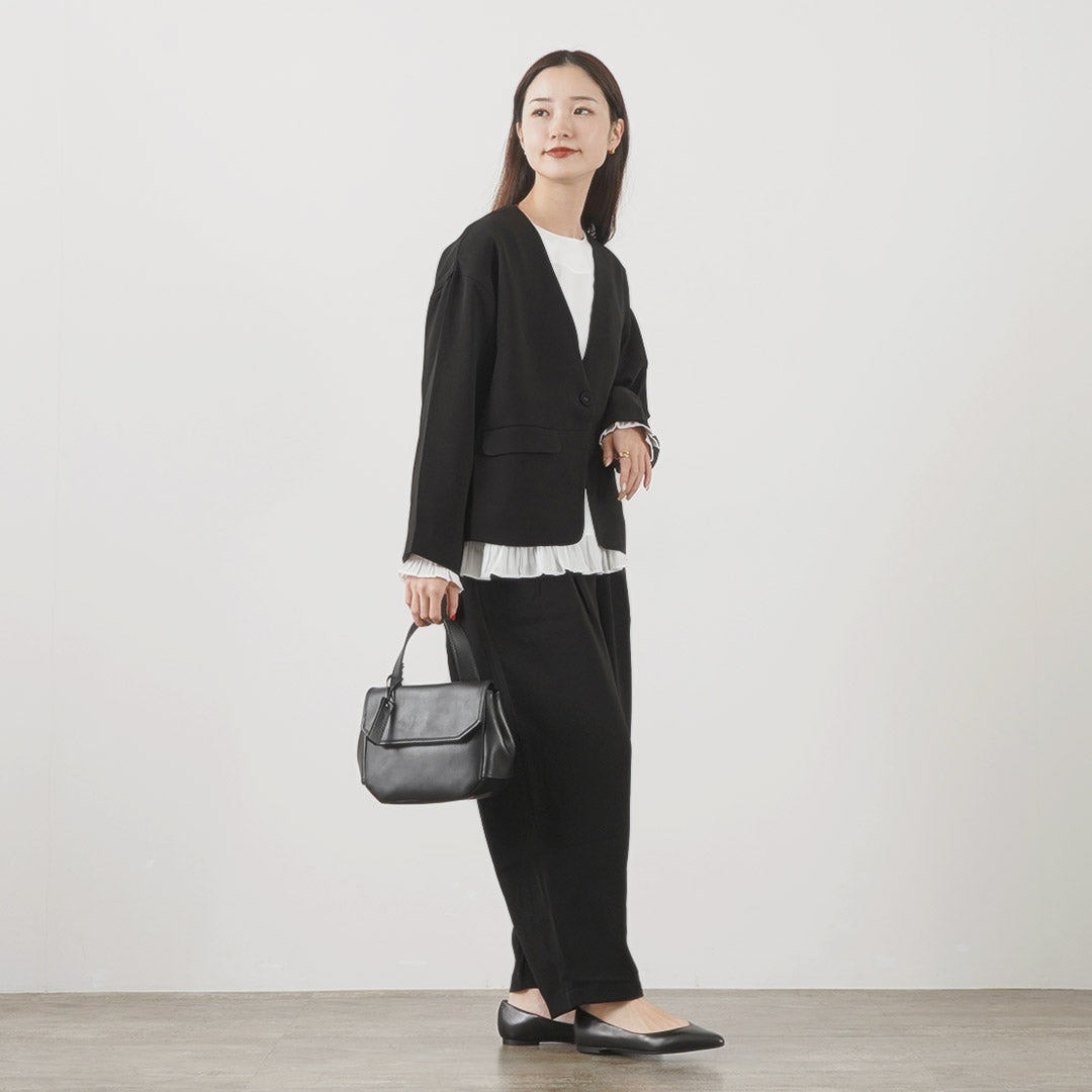 ANVOCOEUR(アンヴォクール) リシュレッカ Rislokka レザー ハンドバッグ