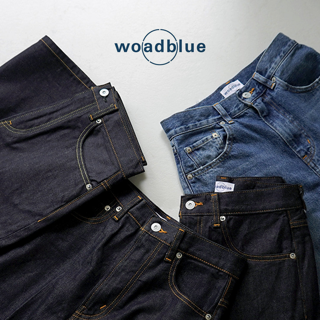 【20%OFF】WOADBLUE(ウォードブルー) リジット ハイライズ デニム