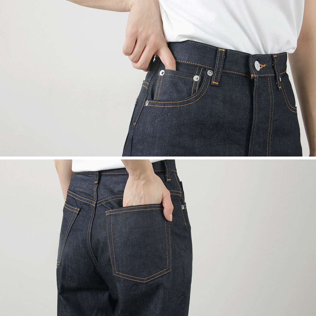 【20%OFF】WOADBLUE(ウォードブルー) リジット ハイライズ デニム
