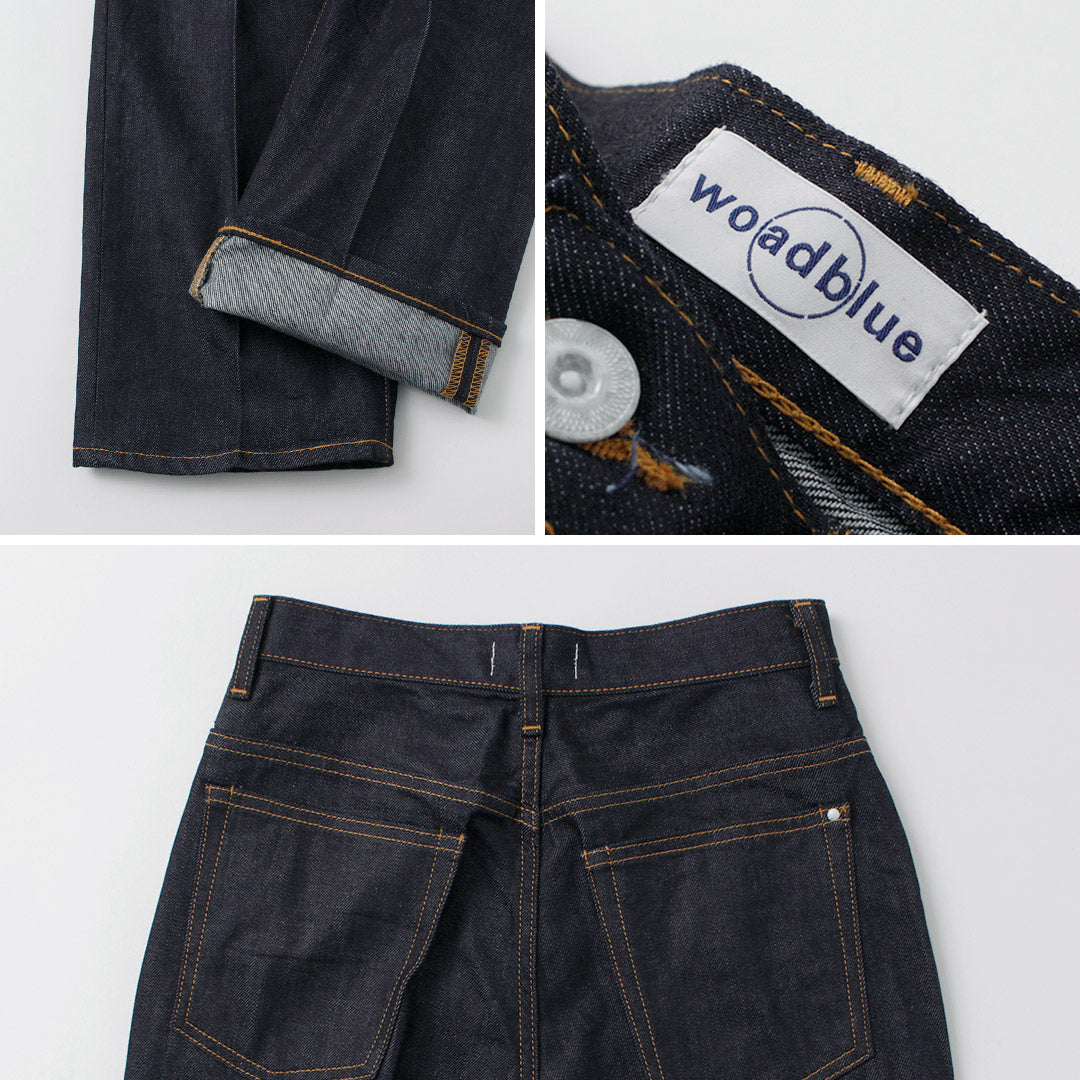 【20%OFF】WOADBLUE(ウォードブルー) リジット ハイライズ デニム