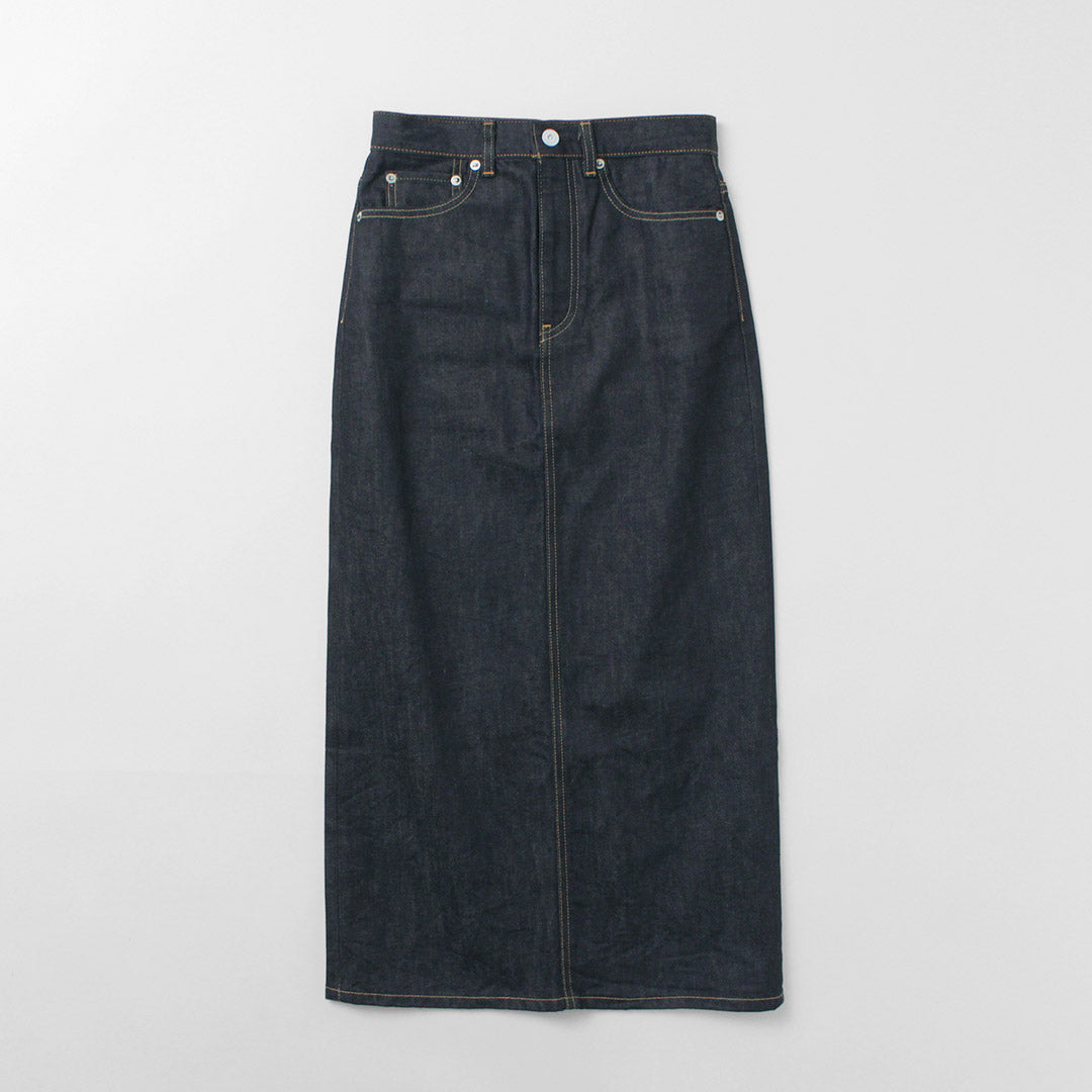 【50%OFF】WOADBLUE(ウォードブルー) Iライン デニムスカート