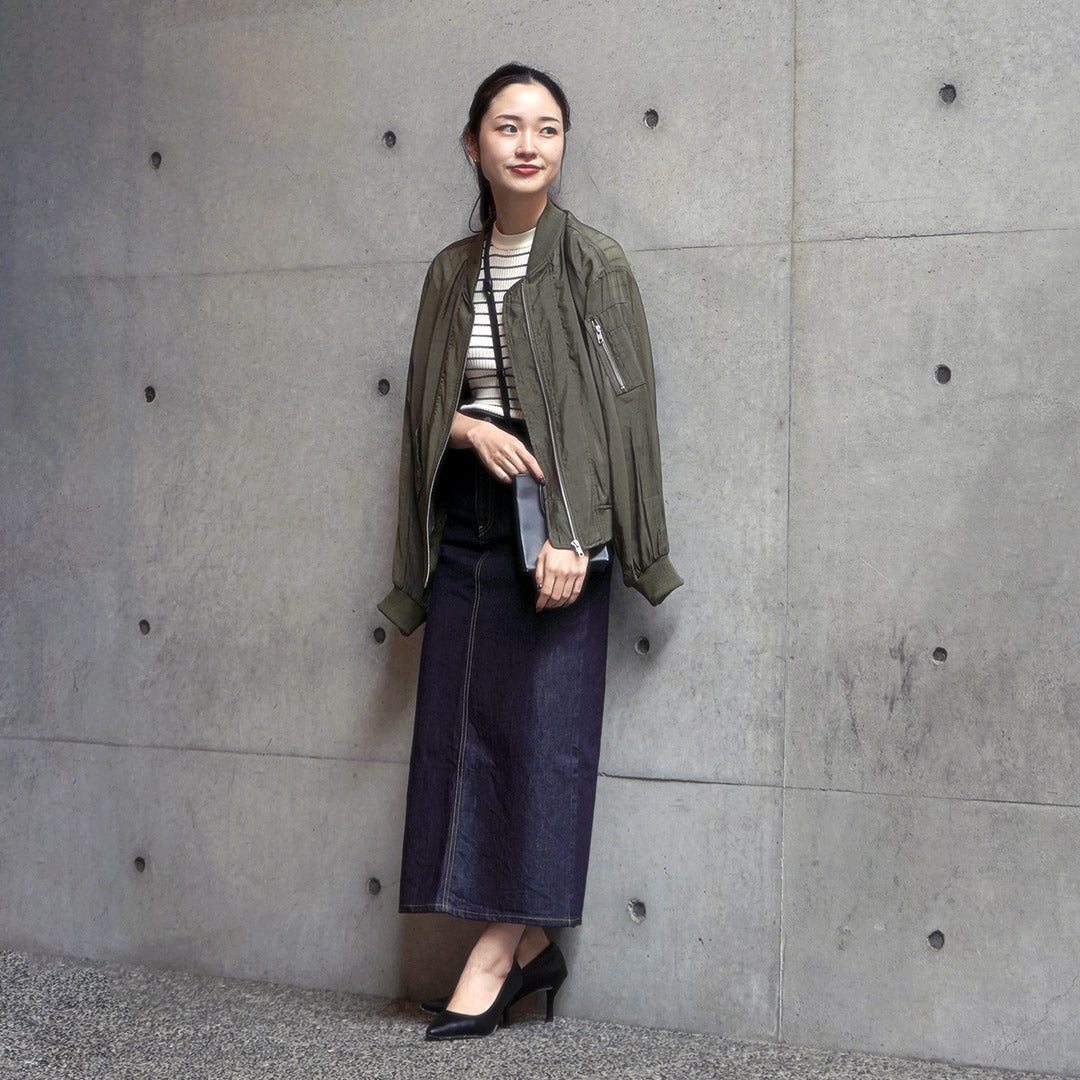 【50%OFF】WOADBLUE(ウォードブルー) Iライン デニムスカート