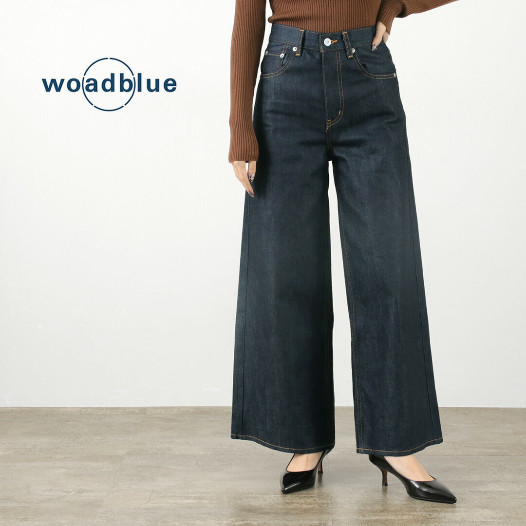 【50%OFF】WOADBLUE(ウォードブルー) ワイド デニム パンツ