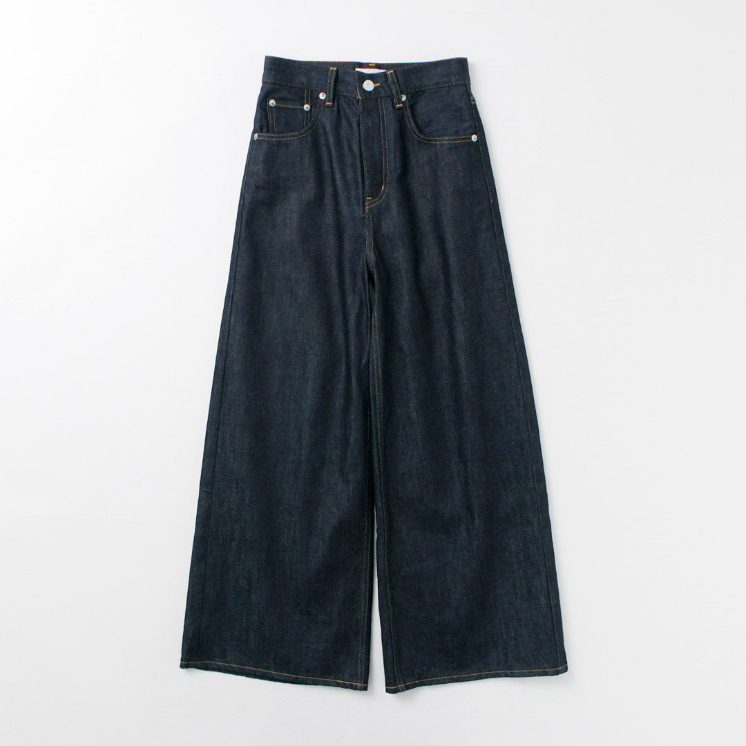【20%OFF】WOADBLUE(ウォードブルー) ワイド デニム パンツ