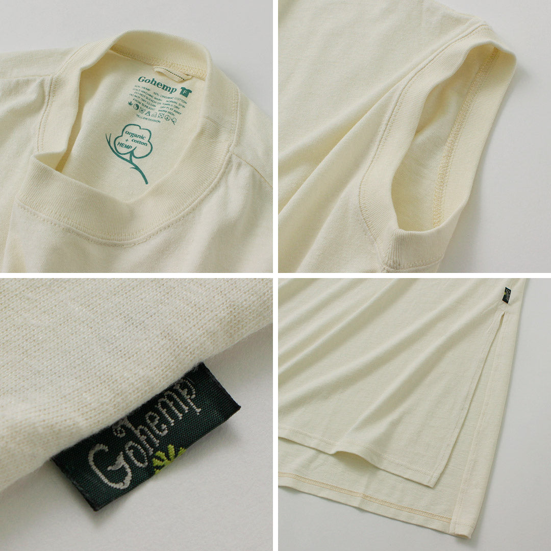 GOHEMP(ゴーヘンプ) ハニー スリーブレス ワンピース
