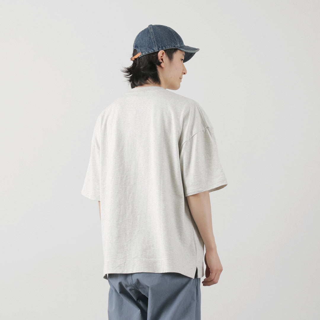 GOHEMP(ゴーヘンプ) ワイド スリット Tシャツ ヘザー