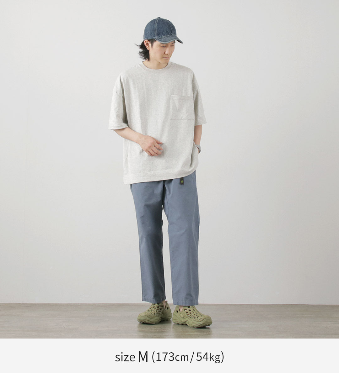 GOHEMP(ゴーヘンプ) ワイド スリット Tシャツ ヘザー