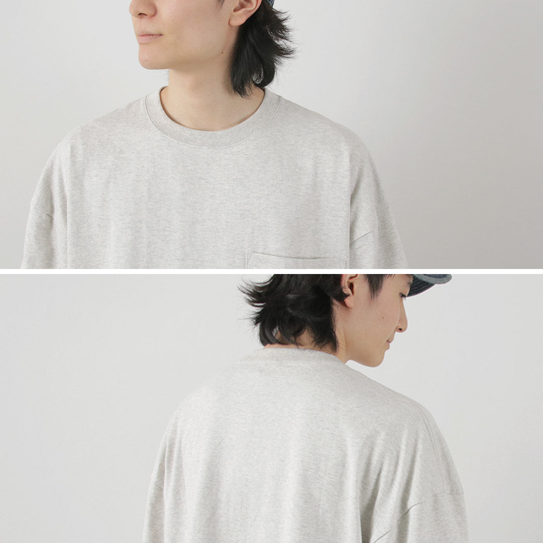 GOHEMP(ゴーヘンプ) ワイド スリット Tシャツ ヘザー