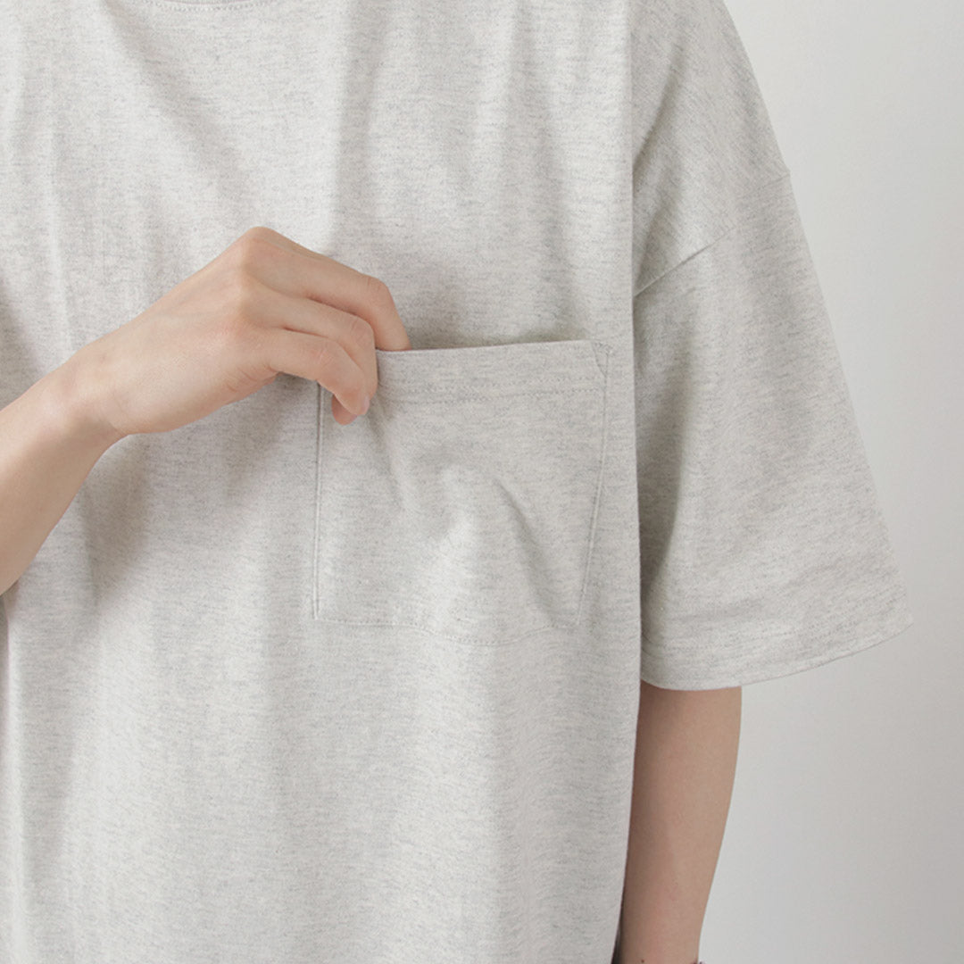 GOHEMP(ゴーヘンプ) ワイド スリット Tシャツ ヘザー