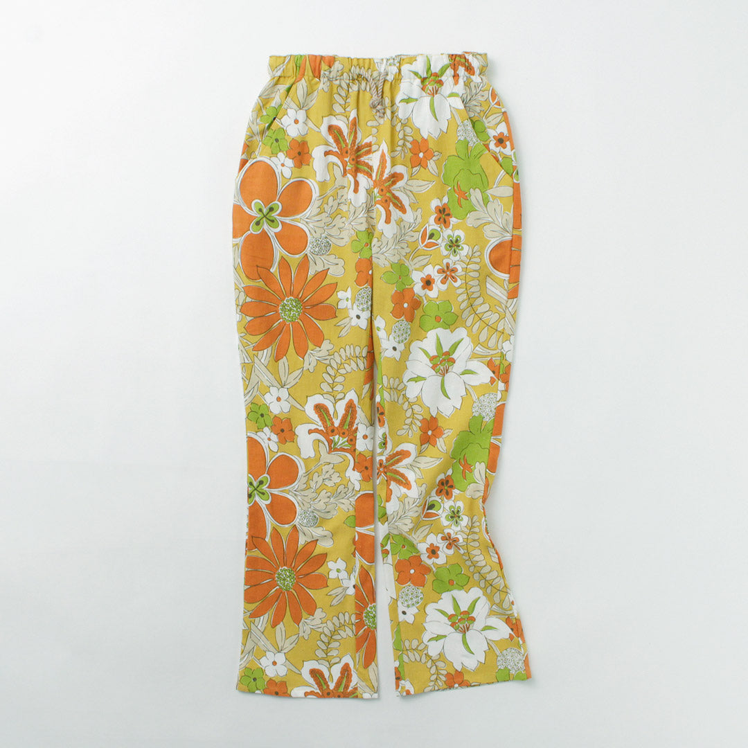 HAVE A GRATEFUL DAY(ハブアグレイトフルデイ)フラワーカット イージーパンツ