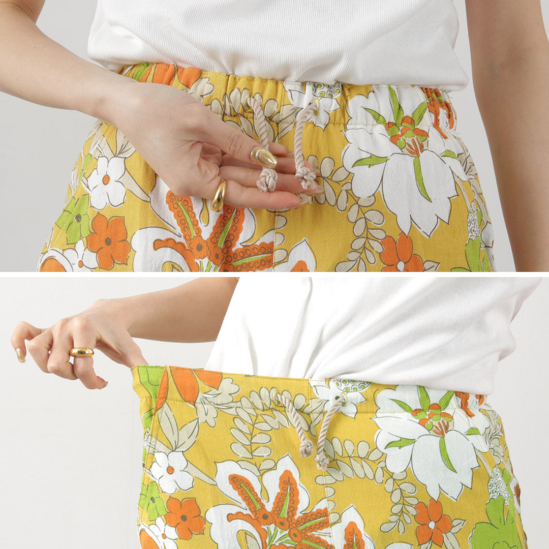 HAVE A GRATEFUL DAY(ハブアグレイトフルデイ)フラワーカット イージーパンツ