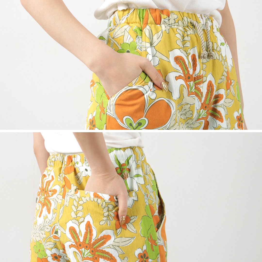 HAVE A GRATEFUL DAY(ハブアグレイトフルデイ)フラワーカット イージーパンツ