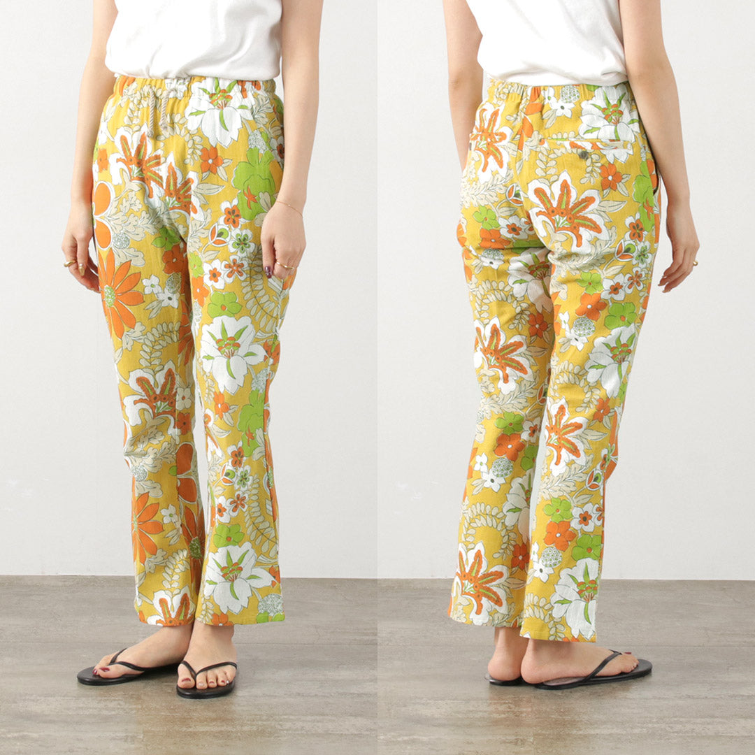 HAVE A GRATEFUL DAY(ハブアグレイトフルデイ)フラワーカット イージーパンツ