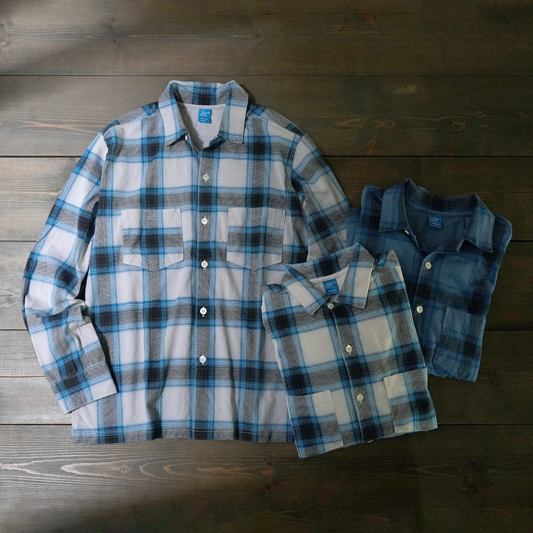 【30%OFF】GOOD ON(グッドオン) カラー別注 オンブレ ロングスリーブ オープンシャツ