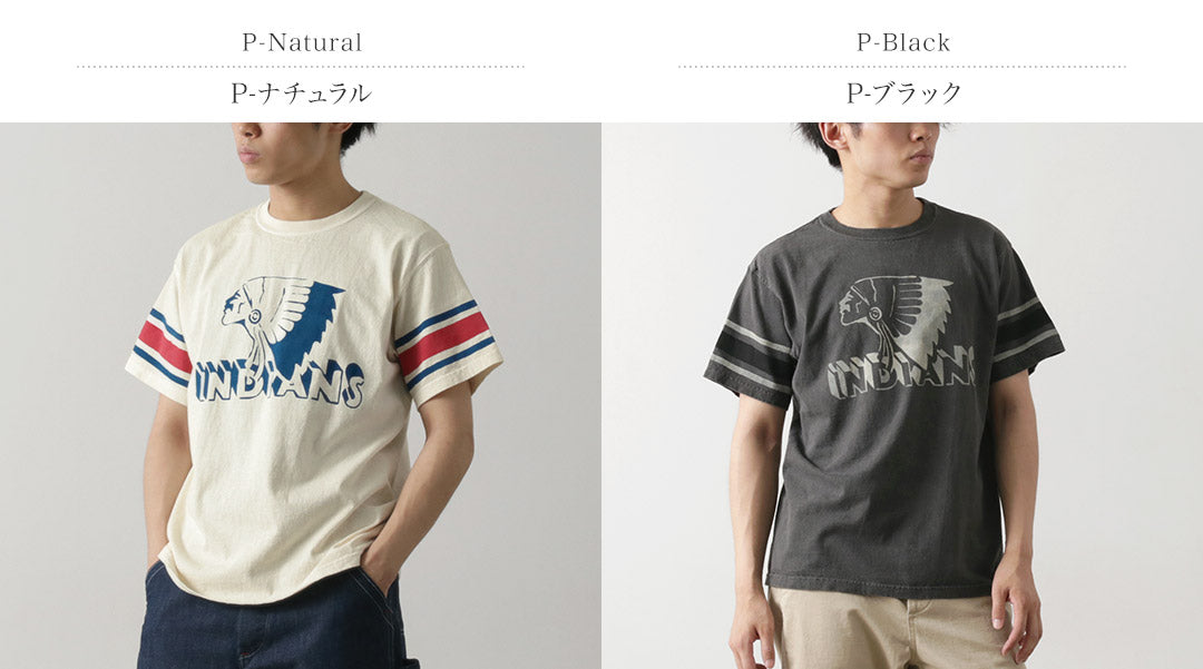 GOOD ON(グッドオン) ヴィンテージスリーブ インディアン S/S Tシャツ